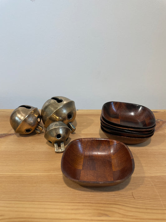 Mini Square Wood Bowls