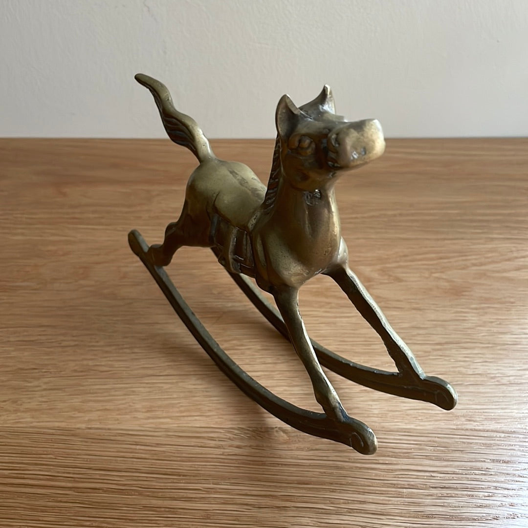 Brass Rocking Horse