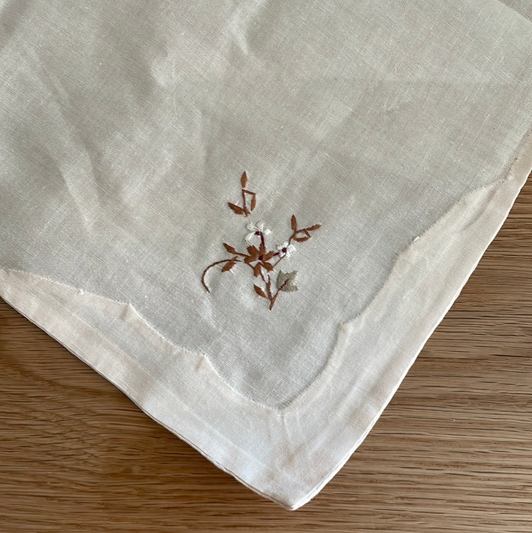 Embroidered Linen Napkins