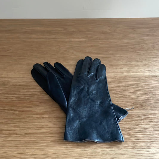 Black Leather Gloves