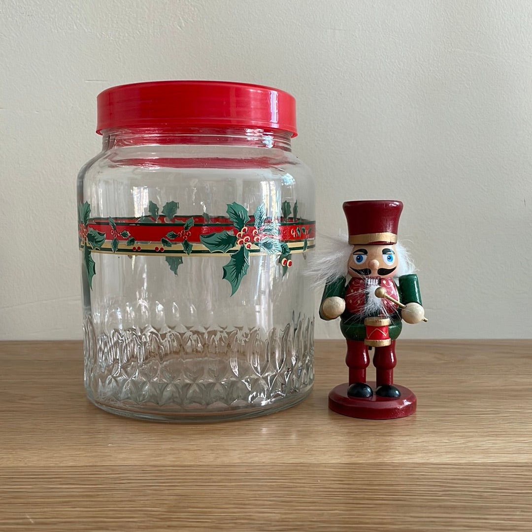 Medium Glass Christmas Jar