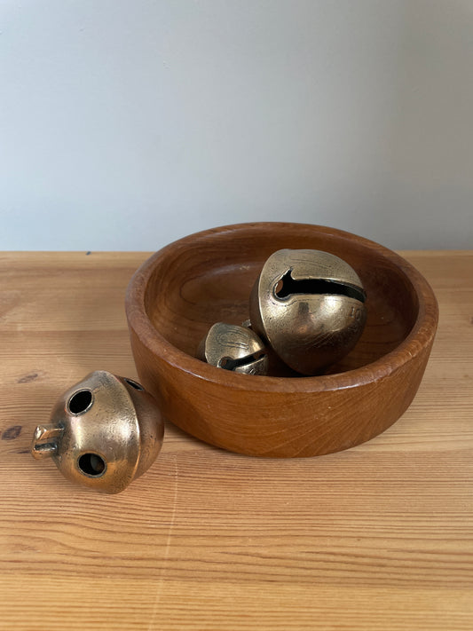 Low Round Wood Bowl