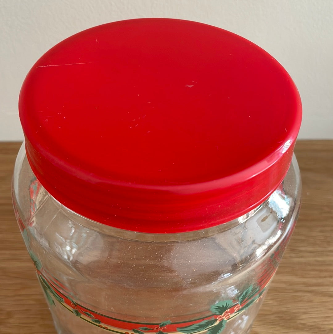 Medium Glass Christmas Jar