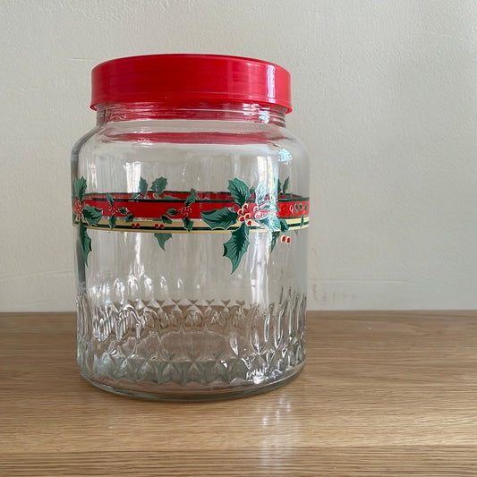 Medium Glass Christmas Jar