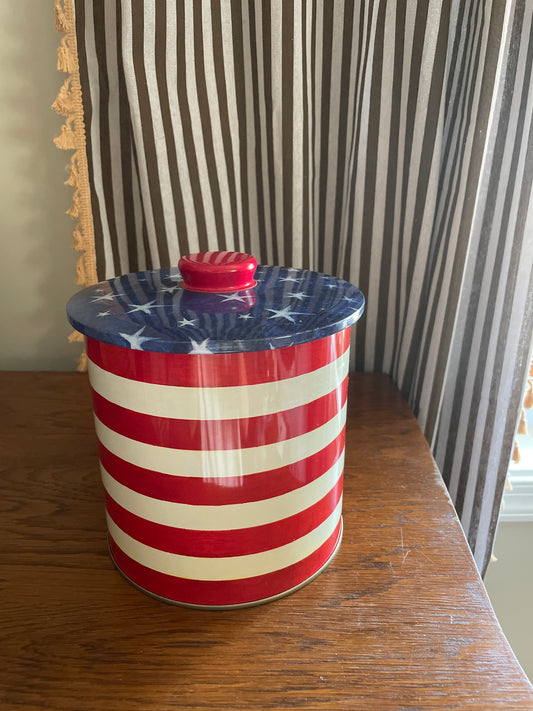 American Flag Tin