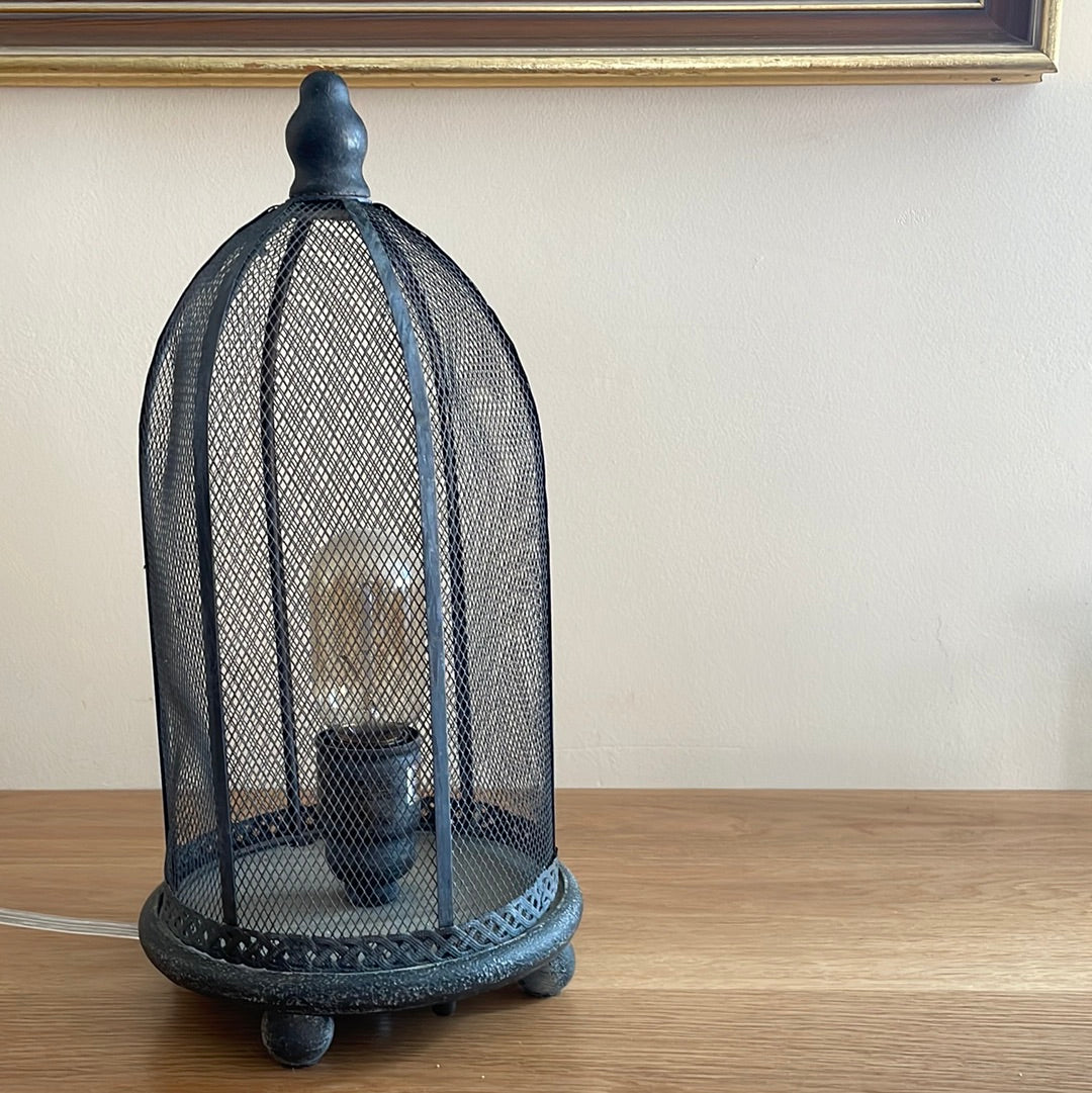 Cage Cloche Lamp