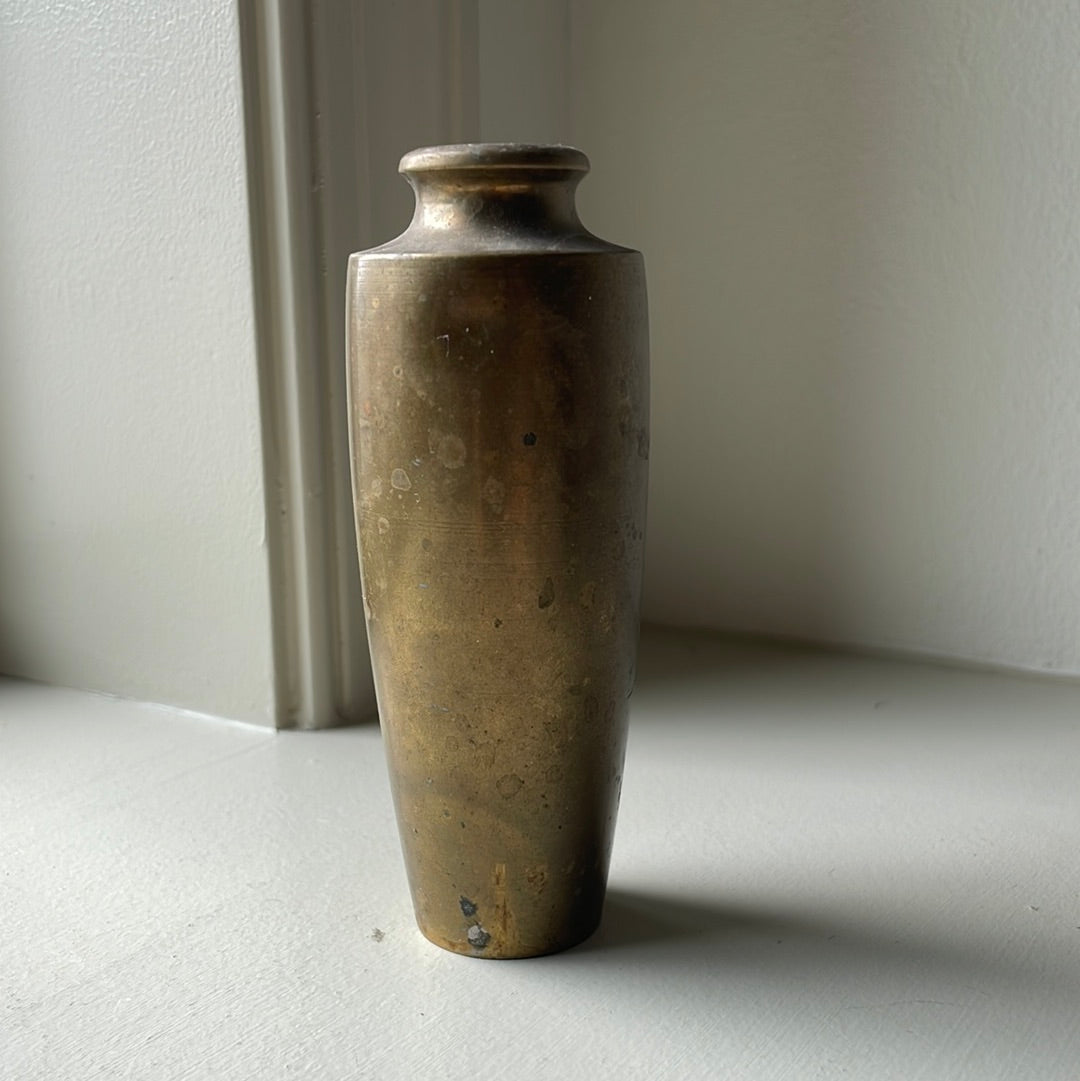 Brass bud vase