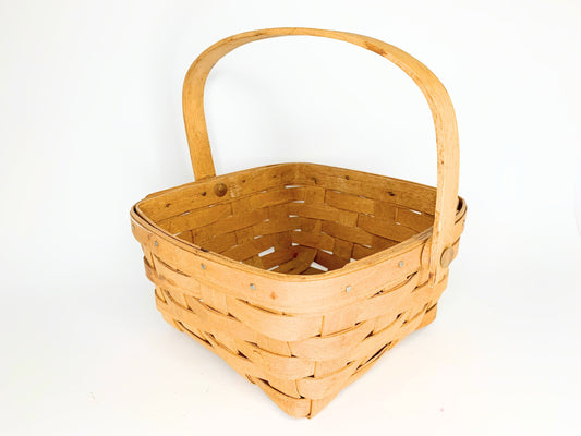 Longaberger square woodchip picnic basket