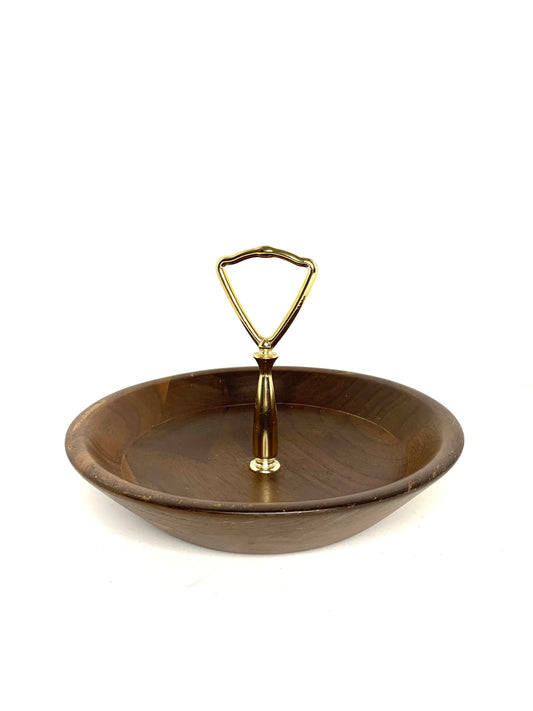 Vintage Black walnut candy dish