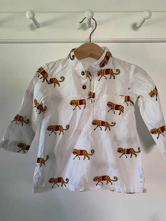 Toddler tiger kurta top