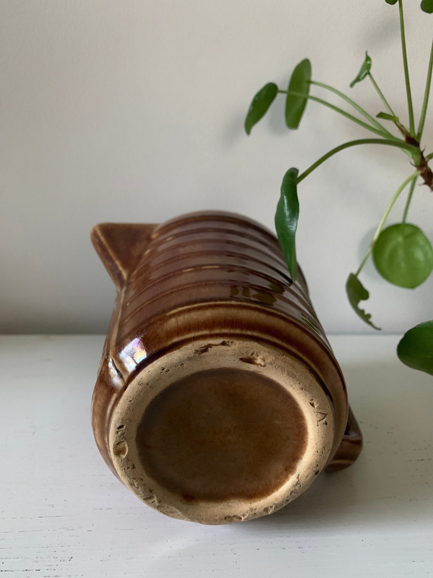 Ochre stepped mini pitcher