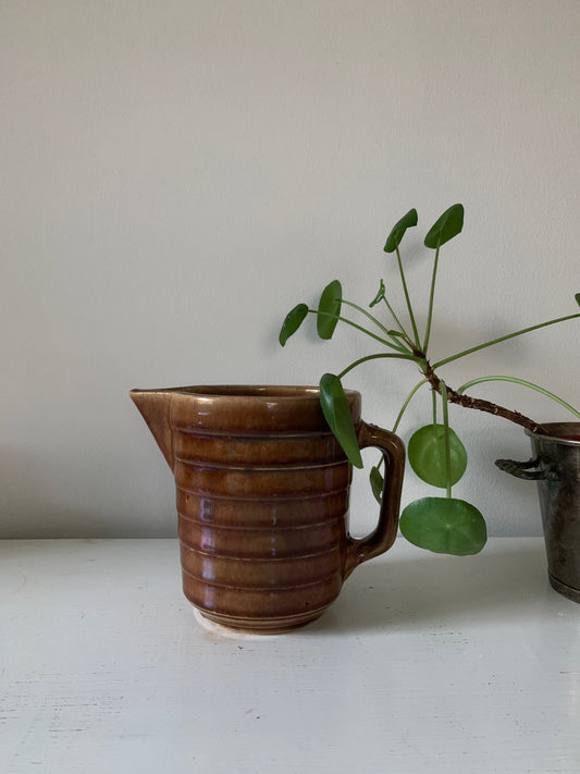 Ochre stepped mini pitcher