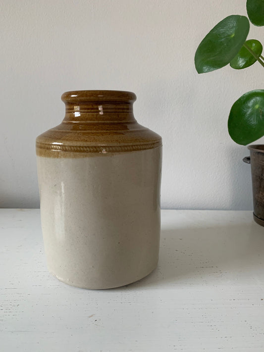 Salt glaze crock vase