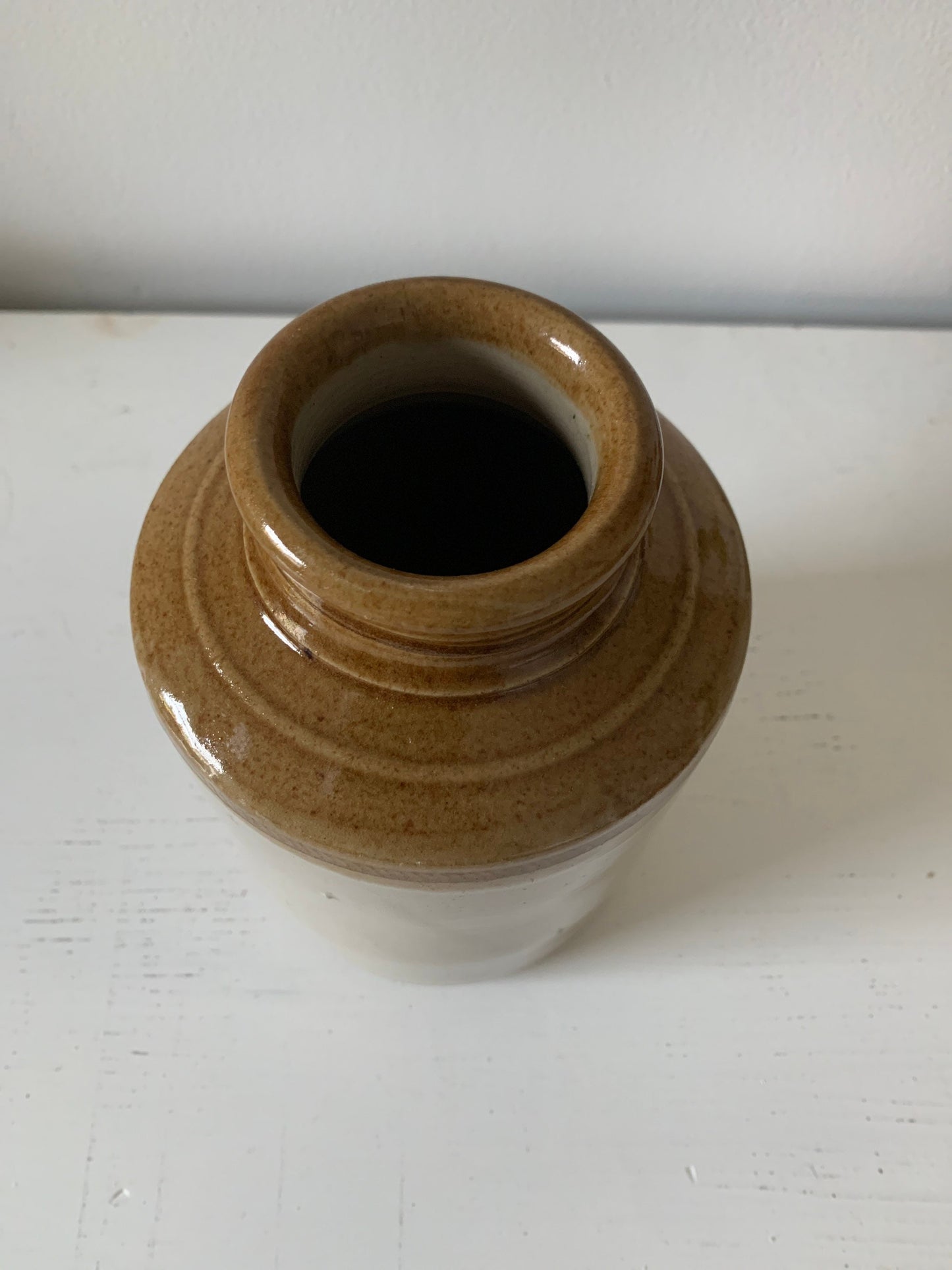 Salt glaze crock vase