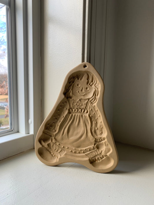 Raggedy Ann cookie mold