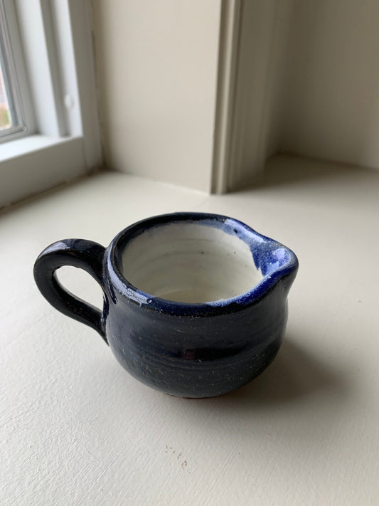 Mini indigo handmade creamer