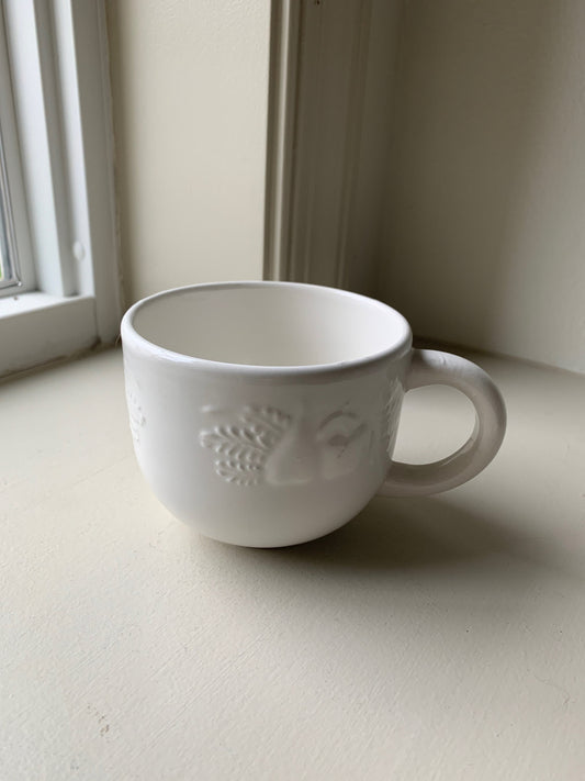 White Italian cappuccino mug